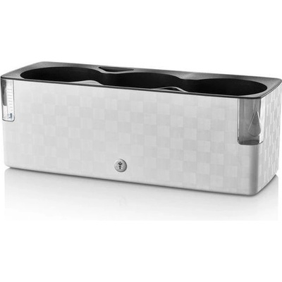 Plastkon Cobble Trio Chytrý květináč 39,7 x 14 x 14 cm Ledově bílá