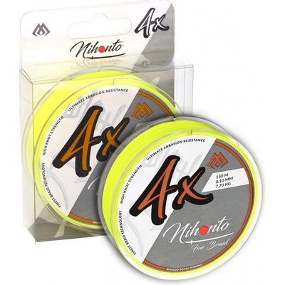 MIKADO Šnúra NIHONTO FINE BRAID fluo žltá 150m 0,16mm