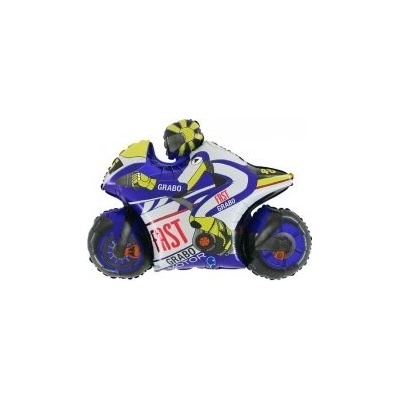 GRABO fóliový balónek Moto GP modrá 29" 74cm nafukovací