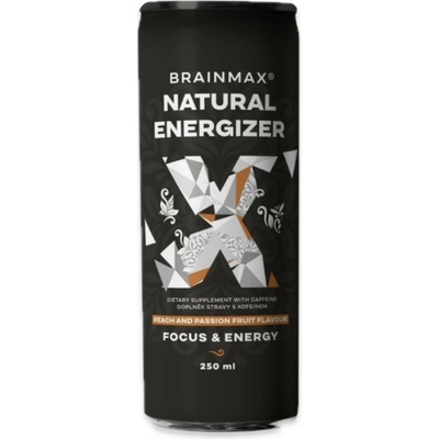 BrainMax Natural Energizer Broskev Marakuja 250 ml – Zbozi.Blesk.cz