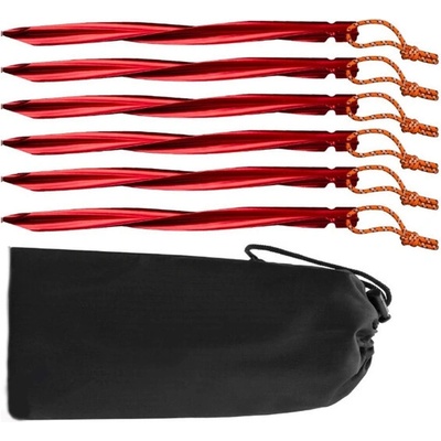 BasicNature Y-Stake Spiral 25 cm červené 6 ks
