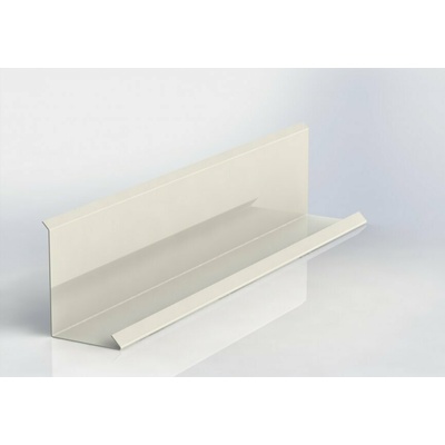 Lemování zdí klasik r.š.250mm pozinkované Lakované RAL 9010 bílá s folií dl.2m