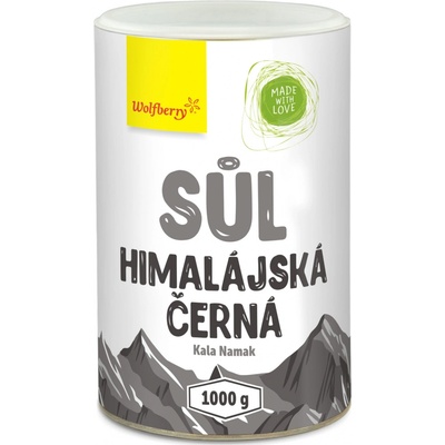 Wolfberry himalájská sůl černá Kala Namak 1 kg dóza