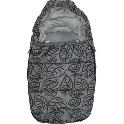 Dooky Footmuff Deluxe S sivý leaves