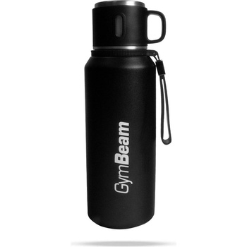 GymBeam Бутилка Vacuum Black 1000 ml