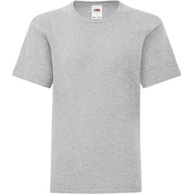 Fruit of the Loom tričko Kids Iconic 150 T heather grey