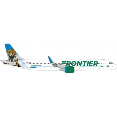 Herpa A321-211WL Frontier Airlines Spot the Jaguar Colors 1:500