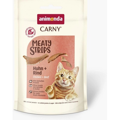 Animonda Carny Meaty Strips pre mačky Kuracie a hovädzie 50 g