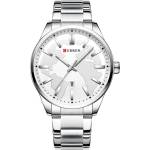 Curren Мъжки часовник Curren Continental, Неръждаема стомана, Сребрист / Бял (CURREN-8366-SILVER-WHITE) Часовници