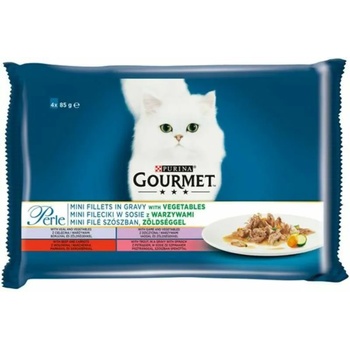 Image 1 of Gourmet Perle calf, venison, beef & trout 4x85 g