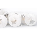 Solight LED reťaz vianočné gule bavlnené 10LED 1m 2x AA IP20