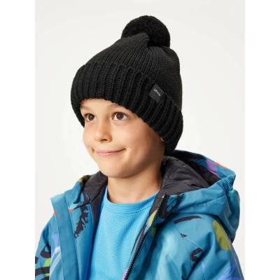 Bobble pletená černá