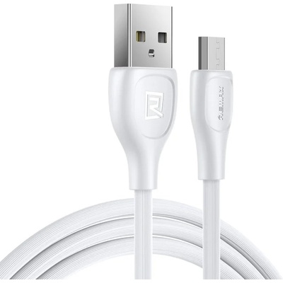 REMAX Кабел за зареждане Remax Lesu Pro от USB към Мicro USB, 480 Mbps, 2.1A, 1m, Бял (RC-160m white)