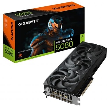 GIGABYTE GeForce RTX 5080 WINDFORCE SFF 16GB GDDR7 256bit (GV-N5080WF3-16GD)