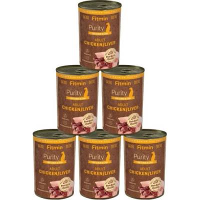 Fitmin Purity Adult Chicken with Liver 6 x 400 g