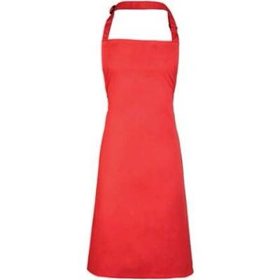 Premier Workwear Klasická zástěra za krk PR150 Strawberry Red Pantone 186 72x86cm