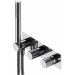 Omnires Вграден смесител за вана и душ Omnires Contour със скрито тяло и душ комплект (CT8035-1CR)