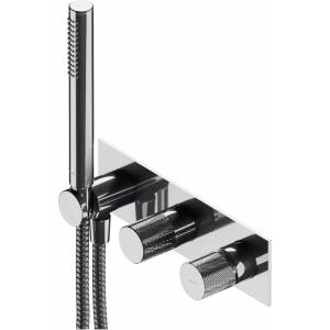 Omnires Вграден смесител за вана и душ Omnires Contour със скрито тяло и душ комплект (CT8035-1CR)