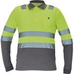 CERVA Cerva ciudades leon / hi-vis поло тениска с дълъг ръкав - сива/жълта hv xl (0322000594004)