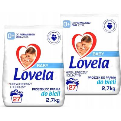 Lovela prášek na barevné prádlo 2 x 2,7 kg