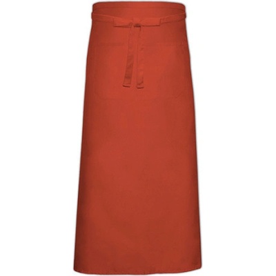 Link Kitchen Wear Bistro zástěra s přední kapsou X968T Terracotta Pantone 4840 100x100cm