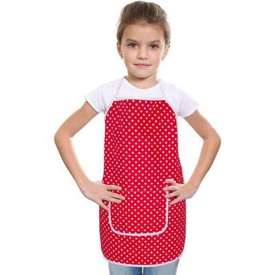 Bellatex Dětská zástěrka Červená 47x60 cm