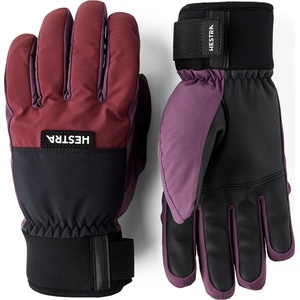 Hestra Ръкавици Hestra Orion 5 Finger Gloves - Bordeaux / Plum - размер 7 (EU) (202-8740-0212)