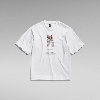 Image 1 of G Star Тениска G Star GStar Archive Short Sleeve T-Shirt - WHITE FIREFI