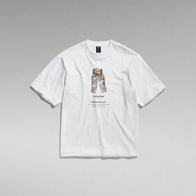 G Star Тениска G Star GStar Archive Short Sleeve T-Shirt - WHITE FIREFI