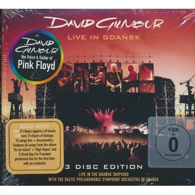 GILMOUR DAVID: LIVE IN GDANSK 2CD+DVD CD