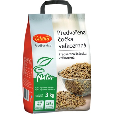 Vitana Předvařená čočka 3 kg