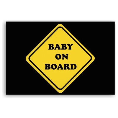 Fotoobraz 90x60 cm střední Baby on board
