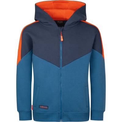 TROLLKIDS Детско яке за тренировка Trollkids Kid's Flekkefjord Jacket Training jacket - Nordic Blue / Mystic Blue / Flame Orange - размер 116 (EU) (704-5511-0314)