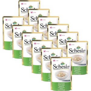 Schesir коте малки пилешки филета 12 x 85 г