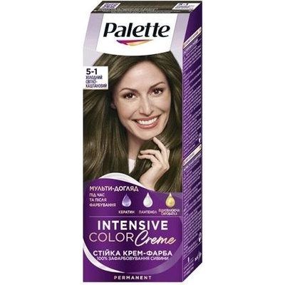 Palette Intensive Color Creme barva na vlasy ledový světle hnědý 5-1