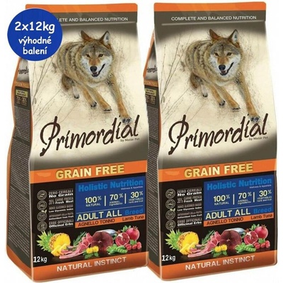 Primordial Adult Grain Free Lamb & Tuna 12 kg
