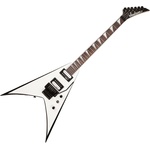Jackson JS King V JS32 White with Black Bevels
