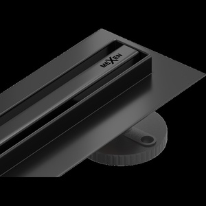 Mexen Flat 360° Slim линеен въртящ се сифон 140 см, черен - 1741140 (1741140)