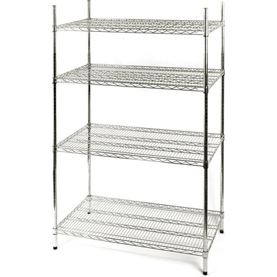 STALGAST Chrómovaný oceľový regál 1825x610x1800 mm 681182