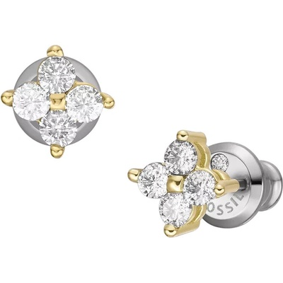 Fossil Jemné pozlátené náušnice kôstky Hazel JOF00997710