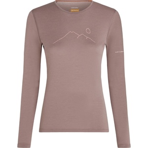 Icebreaker Дамско мериносово термобельо Icebreaker Women's Merino 200 Oasis L/S Crewe Rainer Ridge Merino base layer - Summit - размер XL (115-2668-0315)