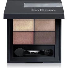 IsaDora Eye Shadow Quartet paletka očních stínů 10 Boho Browns 3,5 g