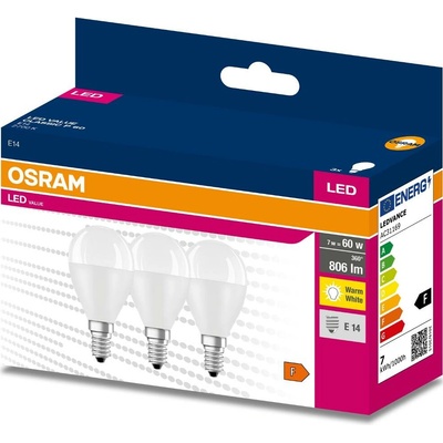 Osram LED Cla. P 60 7 W/2700 K E14