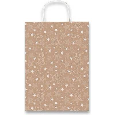 Sadoch Kraft Stelline - dárková taška - 360 x 120 x 410 mm, bílá