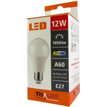 Trixline LED žárovka BC E27 12W 230V teplá bílá