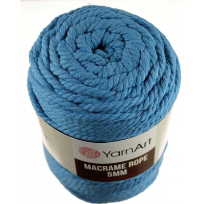 Macrame Rope 786 modrá 5 mm