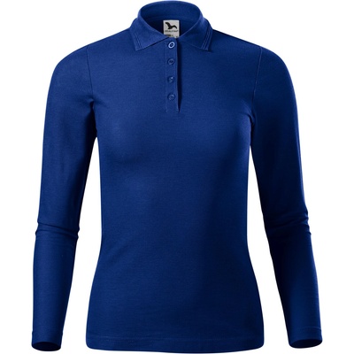 MALFINI Malfini pique polo ls 231 / Дамска поло риза, дълъг ръкав - кралско синьо xs (2310512)