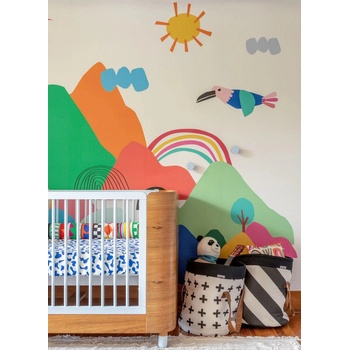 Mooui Nástenný panel - tapeta - Mountain range 3,92 x 2,80 m uni