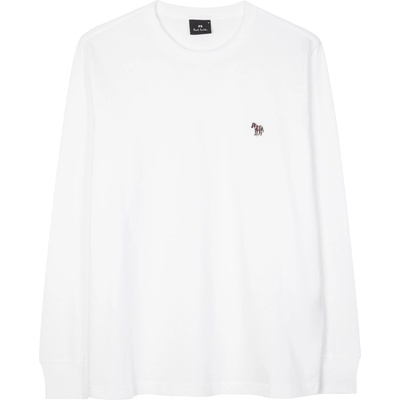 PS Paul Smith Тениска PS Paul Smith Zebra Long Sleeve T Shirt - White 01