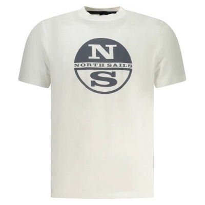 North Sails T Shirt Maniche Corte Uomo Bianco Bílá